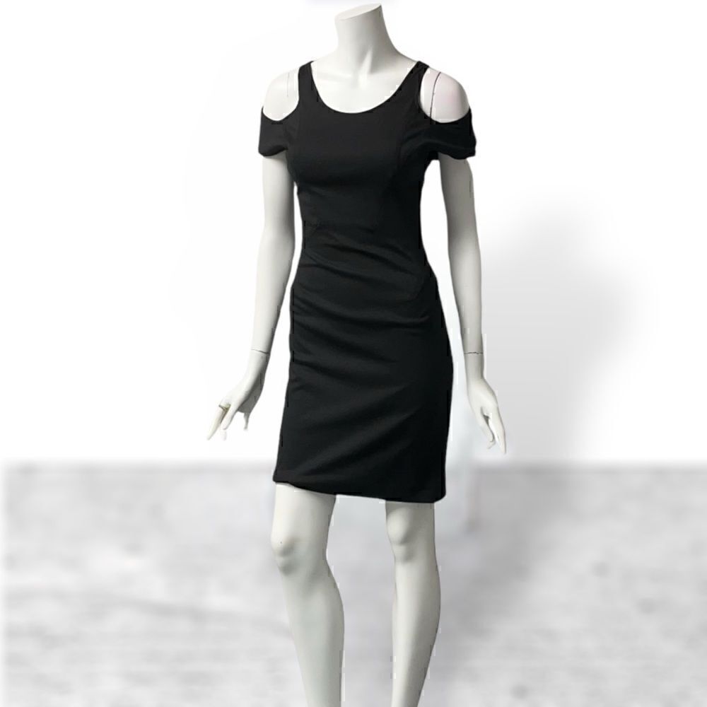 Zac Posen Cold Shoulder Black‎ Mini Dress